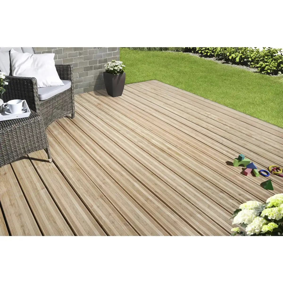 Bild 3 von Mr. GARDENER Terrassendiele »Lärchenholz«, Breite: 13,8 cm, Stärke: 2,4 cm, 1 Stk.