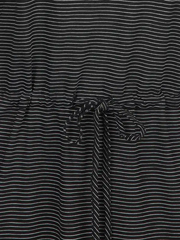 Bild 3 von Damen Jerseykleid mit Bindeband Schwarz