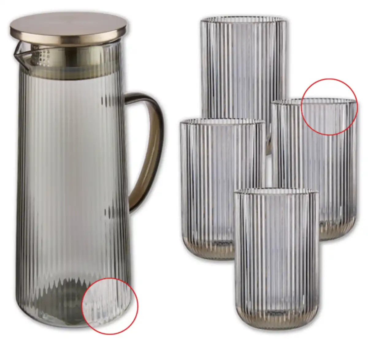 Bild 1 von Glaskaraffe und Trinkgläser*