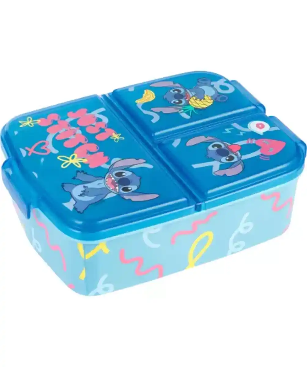 Bild 1 von Stitch Lizenz Brotdose, blau