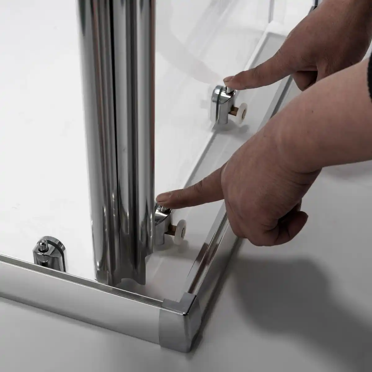 Bild 2 von WELLWATER Eckeinstieg, Höhe: 180 cm, Sicherheitsglas