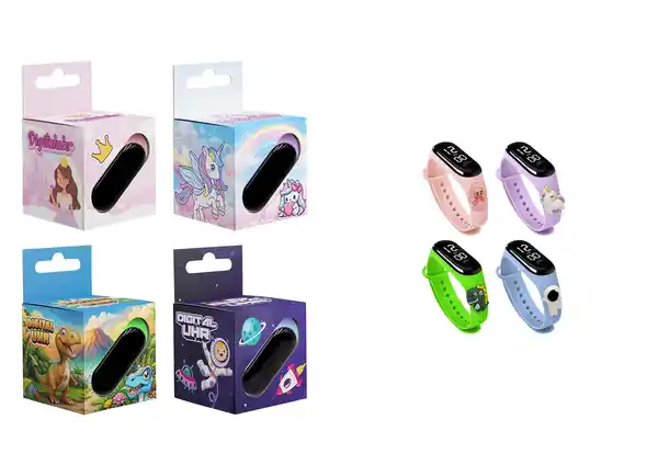 Bild 1 von Digitale Kinder-Armbanduhr mit 3D-Pin