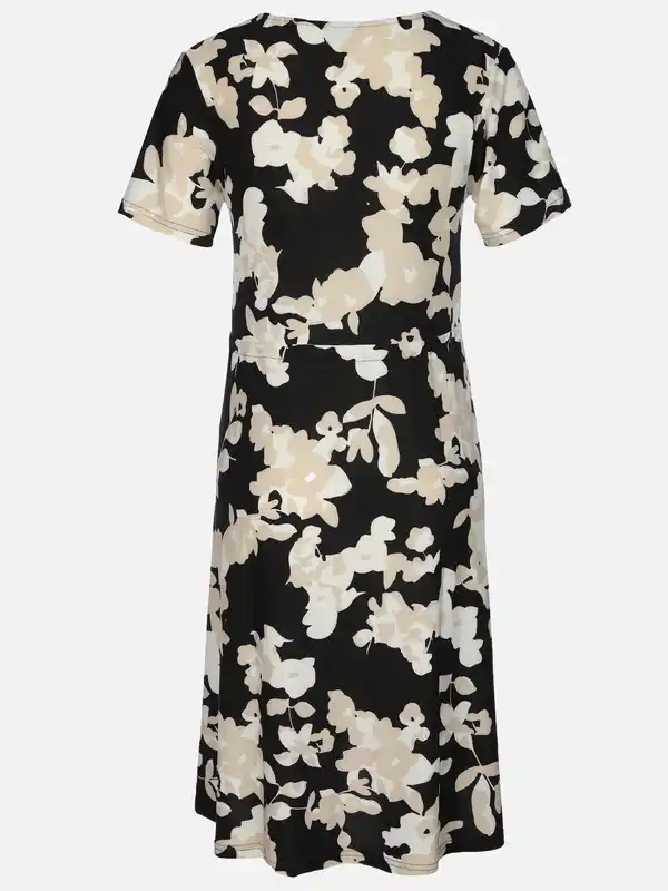 Bild 2 von Damen Jerseykleid mit Alloverprint Schwarz