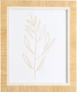 Geriffelter Bilderrahmen, naturfarben