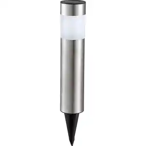 CASAYA Solarleuchte »Micro 2.0«, 4er Set, warmweiß, ØxH: 6 x 38 cm, Edelstahl, silber