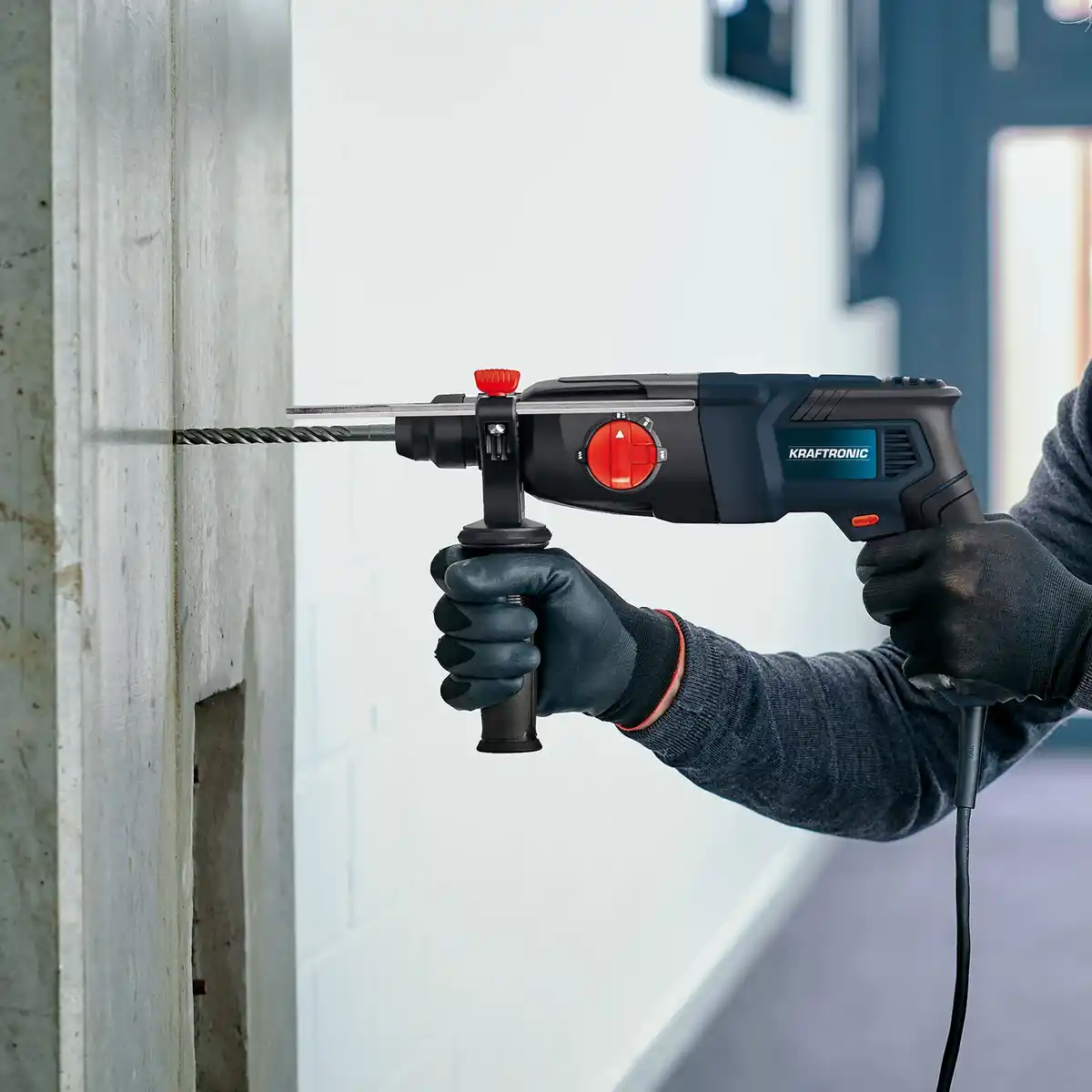 Bild 4 von KRAFTRONIC Bohrhammer »KT-BH 620 4F«, max. Schlagzahl: 5200 U/min, 620 W, 2,2 J, inkl. Koffer