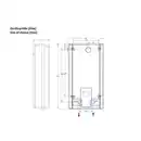 Bild 3 von Thermoflow Durchlauferhitzer, BxHxT: 25,5 x 47,2 x 11,5 cm, 18 kW