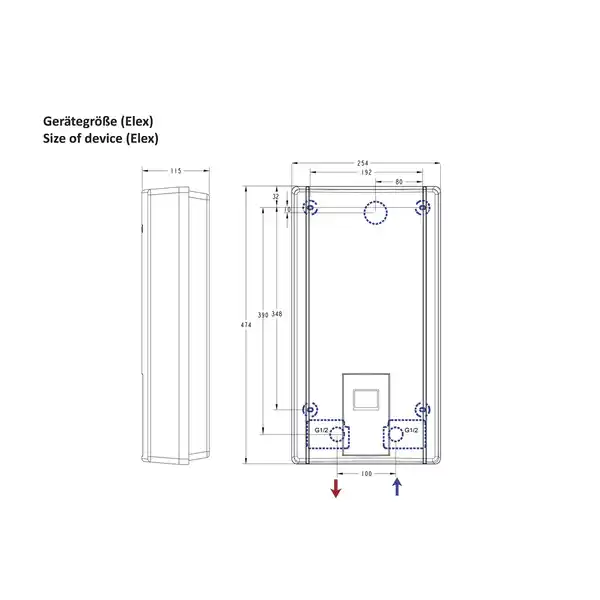 Bild 3 von Thermoflow Durchlauferhitzer, BxHxT: 25,5 x 47,2 x 11,5 cm, 18 kW