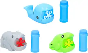 Seifenblasenmaschine versch. Tierfiguren