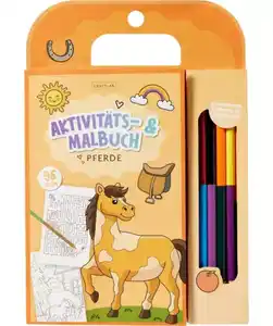 Aktivitäts- und Malbuch, orange