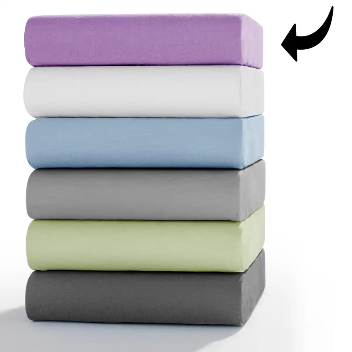 Bild 2 von Jersey Spannbetttuch, ca. 140 - 160x200 cm
