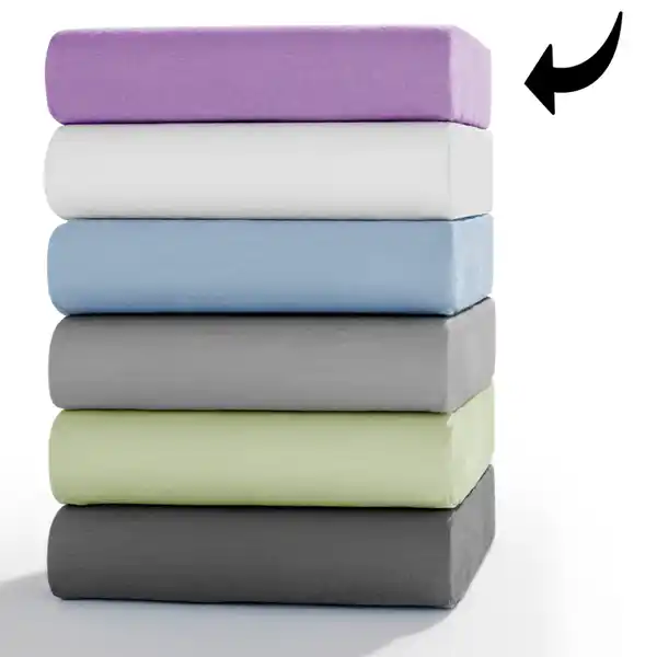 Bild 2 von Jersey Spannbetttuch, ca. 140 - 160x200 cm