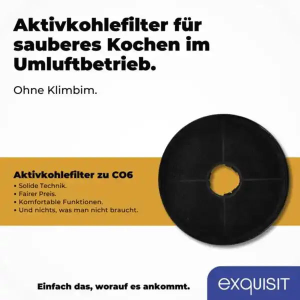Bild 2 von Exquisit Kohlefilter für UBH 08-2.1
