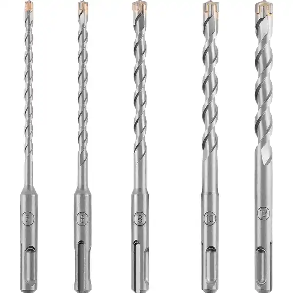 Bild 1 von KRAFTRONIC Hammerbohrer-Set »SDS Plus«, 5-tlg., 160mm, Ø 5-12 mm