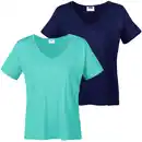 Bild 1 von T-Shirt 2er-Pack große Mode, für Damen