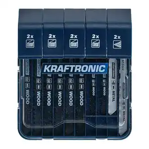 KRAFTRONIC Stichsägeblatt-Set, 10-teilig, T-Schaft