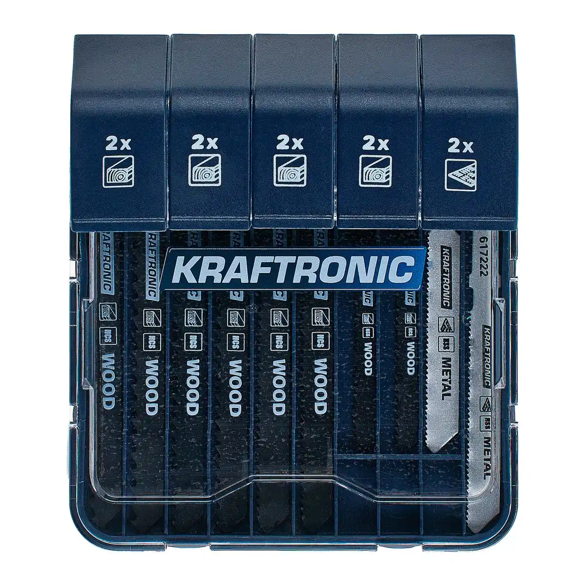 Bild 1 von KRAFTRONIC Stichsägeblatt-Set, 10-teilig, T-Schaft