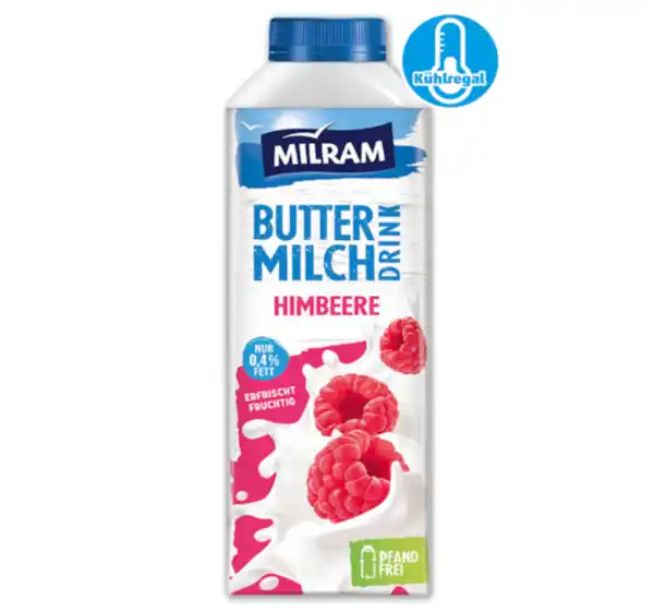 Bild 1 von MILRAM Fruchtbuttermilch*