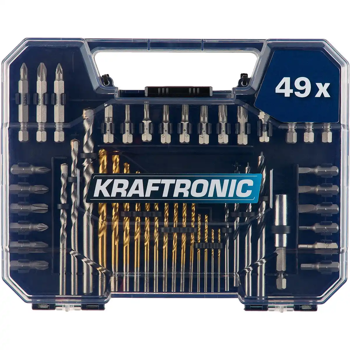 Bild 1 von KRAFTRONIC Werkzeug-Zubehör-Set, 49-teilig