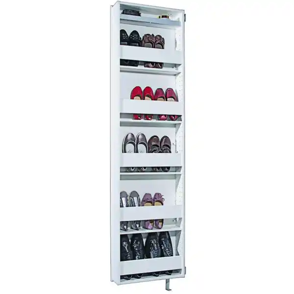 Bild 1 von Xora Schuhschrank, Weiß, Holz, 4 Fächer, 50x195x18 cm, Garderobe, Schuhaufbewahrung, Schuhschränke