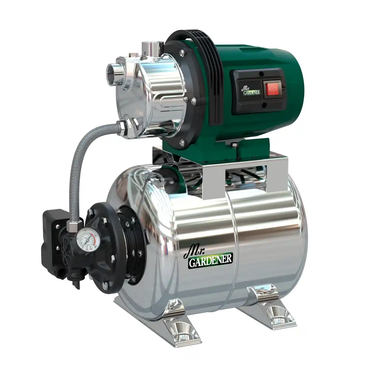 Bild 1 von Mr. GARDENER Hauswasserwerk »HWW 3700 Inox«, 3700 l/h, 650 W, 4,2 bar