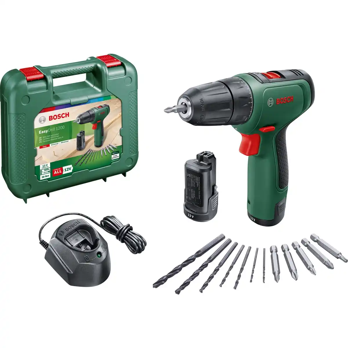 Bild 1 von BOSCH HOME & GARDEN Akku-Zweigang-Bohrschrauber »EasyDrill 1200«, 12 V, inkl. Akku