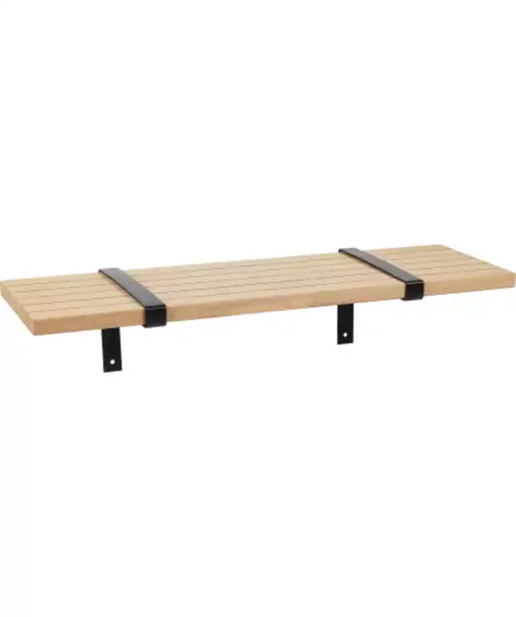 Bild 1 von Wandregal, schwarz/braun