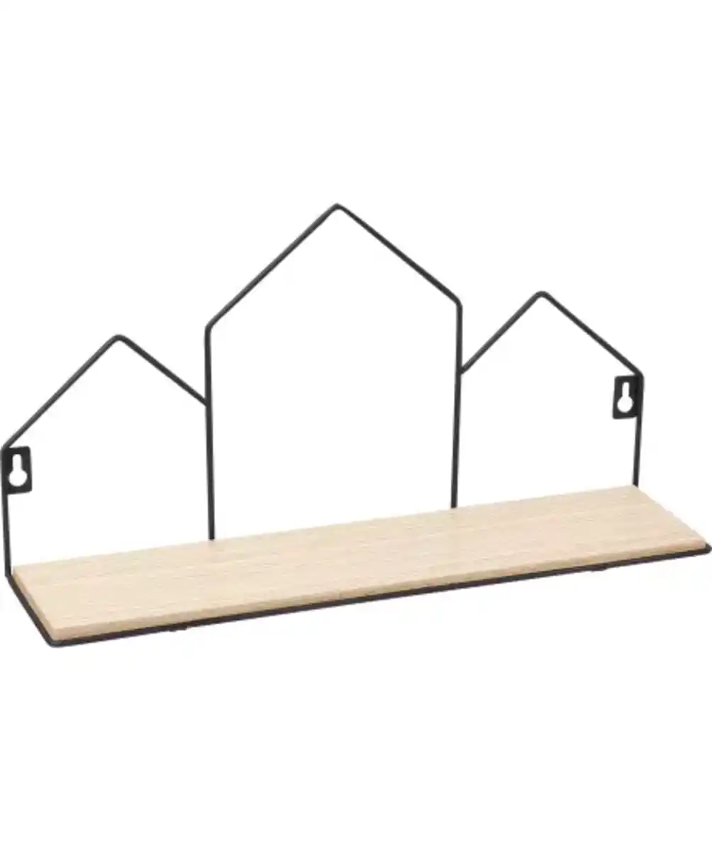 Bild 1 von Dekoratives Wandregal, schwarz/braun