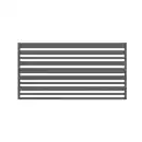 Bild 2 von POLBRAM STEEL GROUP SP. Z O.O. SP.K. Zaunfeld »Sia 100«, 200x100 cm, anthrazit, verzinkt