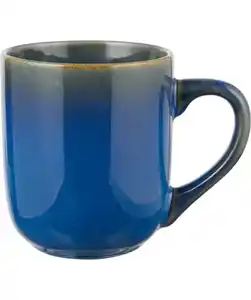 Lasierte Kaffeetasse, blau