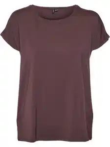 Vero Moda VMAVA PLAIN SS TOP GA Shirt Schwarz