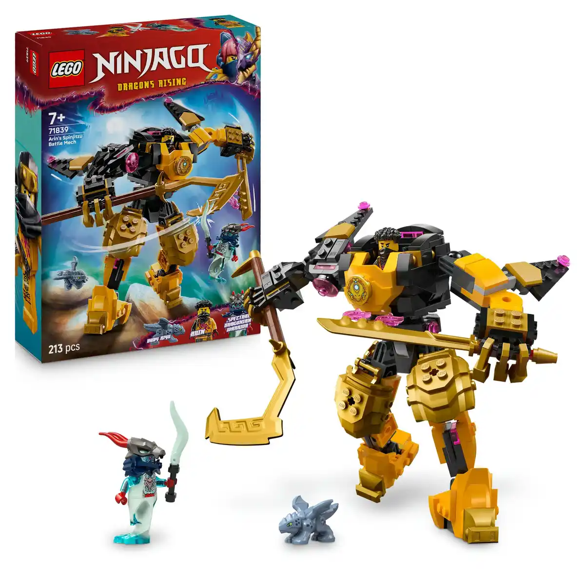 Bild 1 von LEGO NINJAGO Arins Spinjitzumech - Spielset mit 2 Minifiguren - 71839, 1 Stk