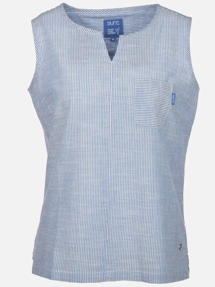 Bild 1 von Damen Top mit zarten Streifen Blau