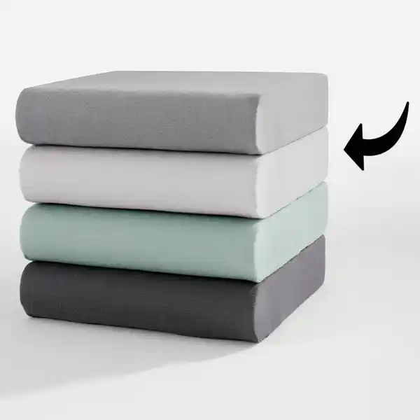 Bild 2 von Mako-Feinjersey Topper-Spannbetttuch - ca. 90 - 100 x 200 cm