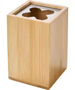 Zahnbürstenhalter aus Bambus, naturfarben