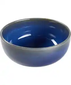 Lasierte Schale, blau