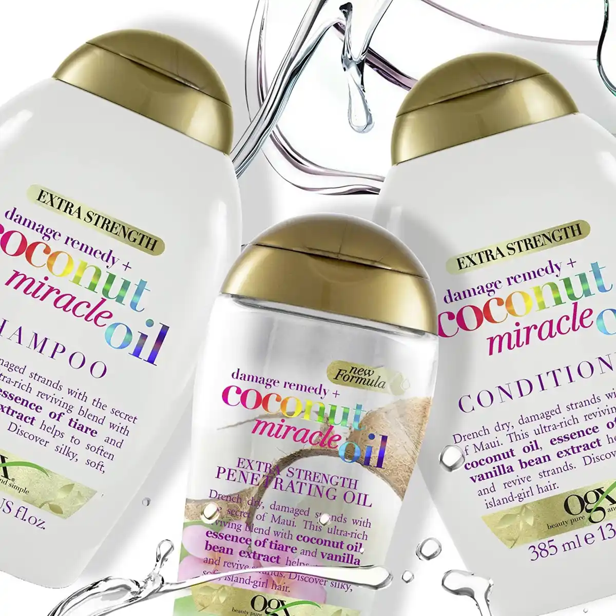 Bild 2 von ogx Spülung Extra Strength Damage remedy & Cocount Miracle Oil, 385 ml