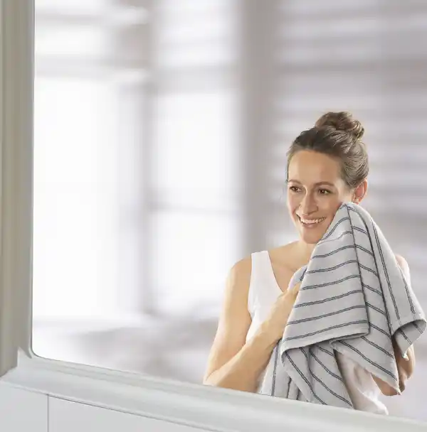 Bild 2 von IDEENWELT Handtuch beige mit Streifen