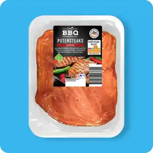 BBQ Marinierte Putensteaks, versch. Sorten