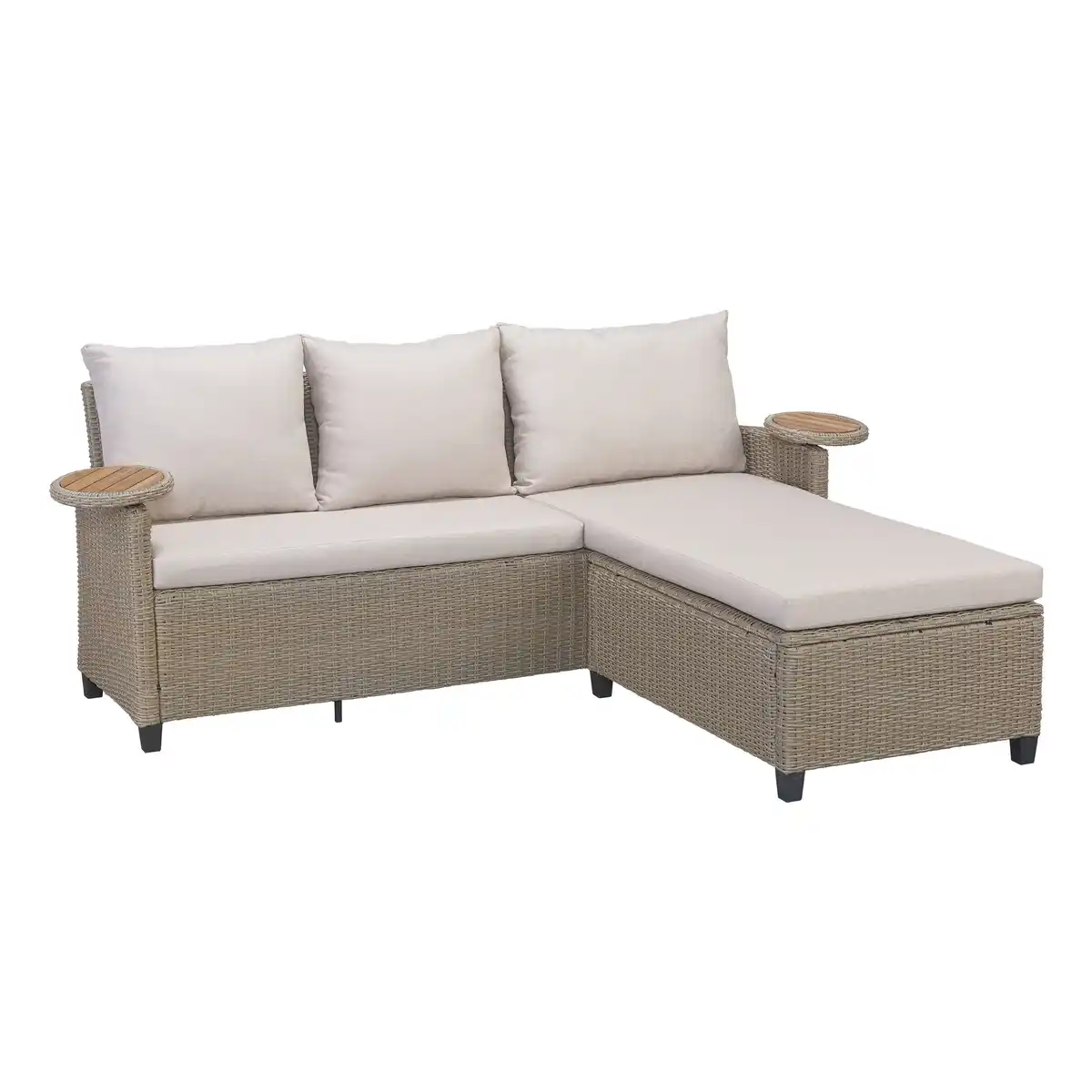 Bild 1 von Gartenmöbel-Set 'Carmen' beige 2-teilig