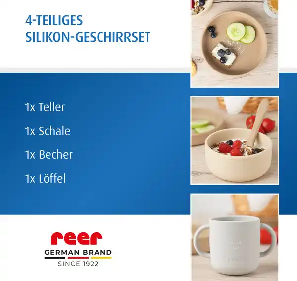 Bild 4 von reer Silikon-Geschirrset, 4-teilig, beige