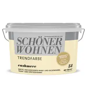Schöner Wohnen Farbe Trendfarbe 'Cashmere' beige matt 5 l