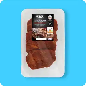 BBQ Nackensteaks, gewürzt⁷, Ranger oder Tropical-Chili