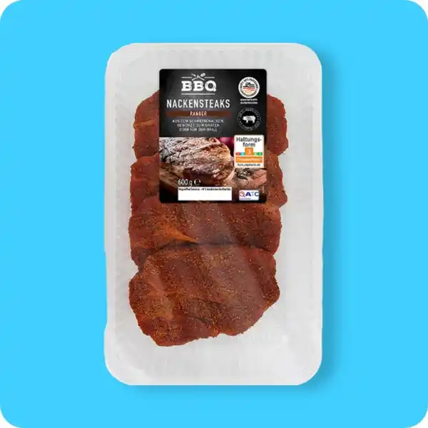 Bild 1 von BBQ Nackensteaks, gewürzt⁷, Ranger oder Tropical-Chili