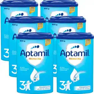 Aptamil 6er-Pack Pronutra Folgemilch 3 ab dem 10. Monat, 4,8 kg