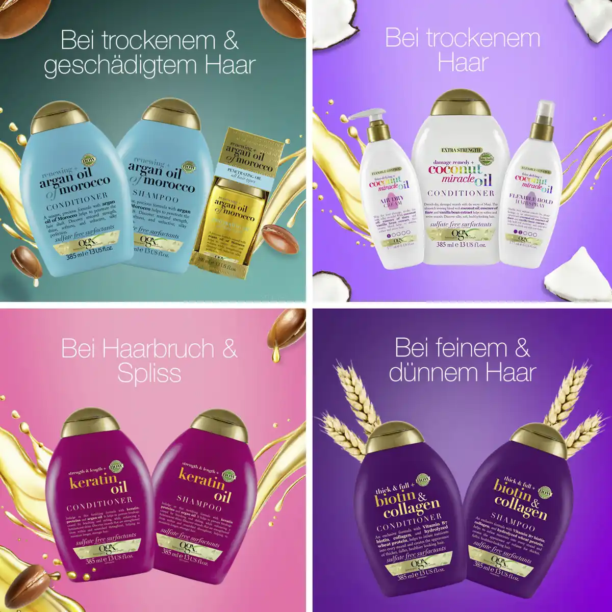 Bild 4 von ogx Spülung Extra Strength Damage remedy & Cocount Miracle Oil, 385 ml