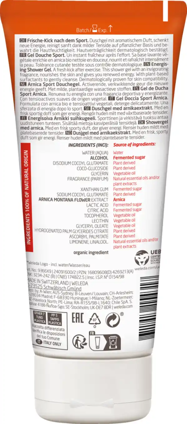 Bild 2 von Weleda Sport Frische-Boost Duschgel Arnika, 200 ml