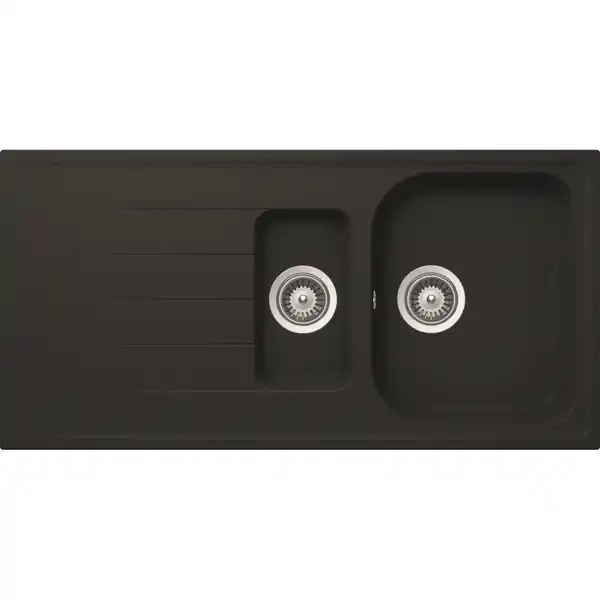 Bild 1 von Rocasa Einbauspüle 'Estia 150' schwarz 1000 x 500 mm