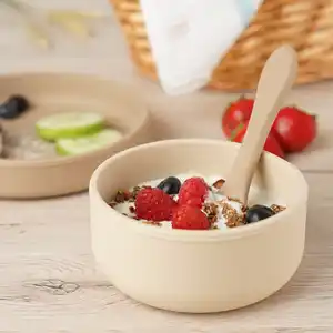 reer Silikon-Geschirrset, 4-teilig, beige