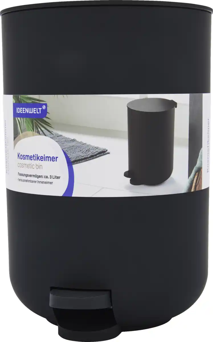 Bild 1 von IDEENWELT Kosmetikeimer 3L schwarz